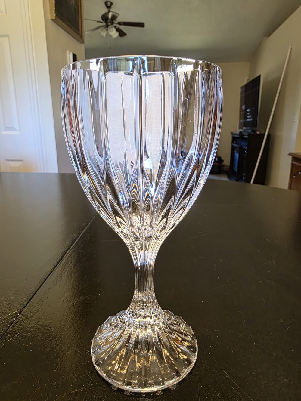 Vintage Mikasa Park Lake Mikasa Wine/Juice Goblet Real Crystal Stemmed
